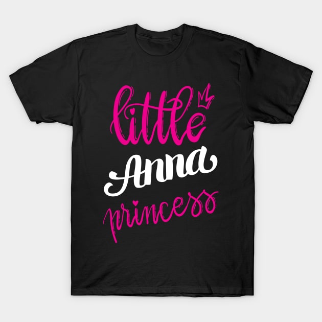 Little Anna Princess T-Shirt by ProjectX23Red